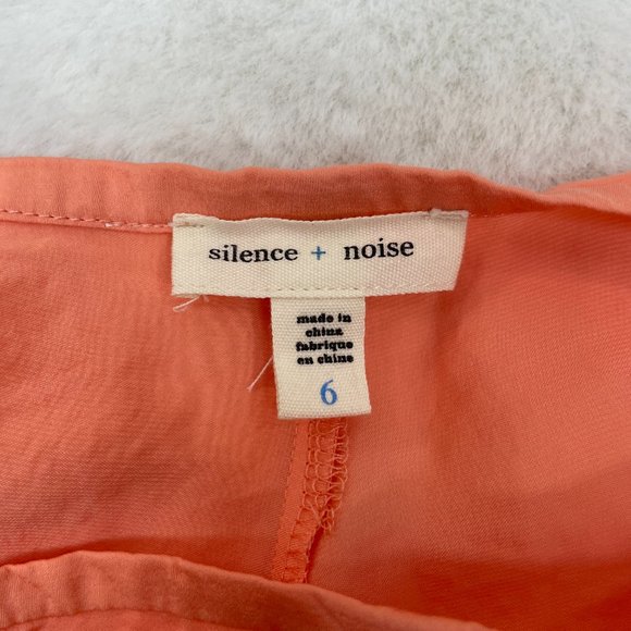 Urban Outfitters Silence + Noise Skirt 6 Ashton Double Layer Peach Orange Mini - Picture 11 of 12